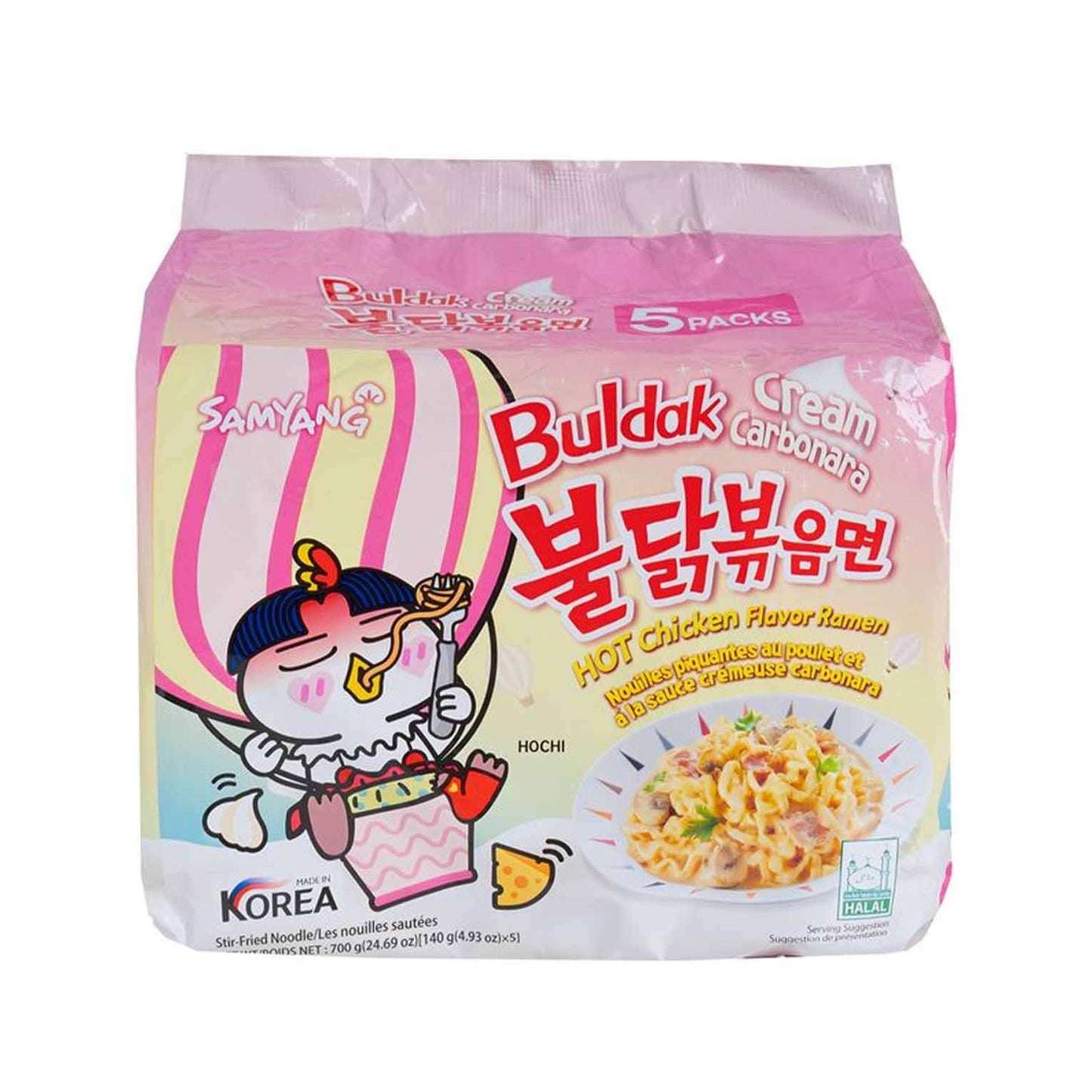 Buldak Spicy Chicken Cream Carbonara Ramen