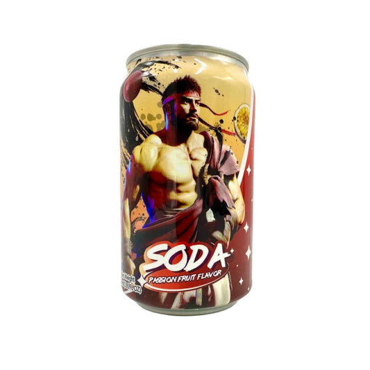Street Fighter Passion Fruit Soda - Ryu & Ken 330ml (Taiwan)