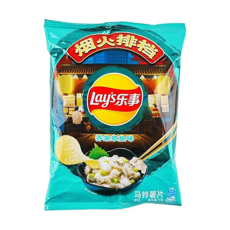 Lays Chips Wasabi Octopus Flavor (China)
