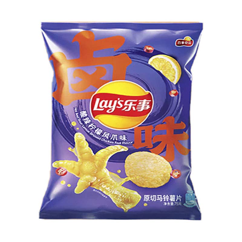 Lays Chips Hot and Sour Lemon Braised Chicken Feet