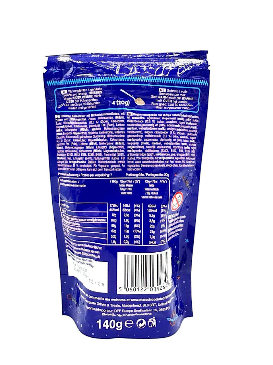 Milky Way Hot Chocolate Powder Pouch 140g (Germany)