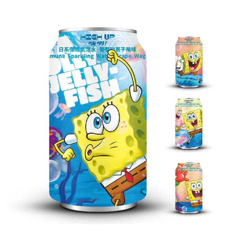 Japanese Ramune SpongeBob Edition 330ml (Taiwan): Grape Wagashi