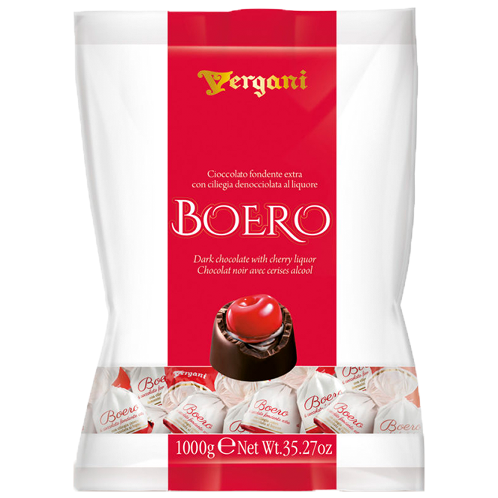 Vergani Boero Dark Chocolate Pralines w/ Cherry 100g (Italy)