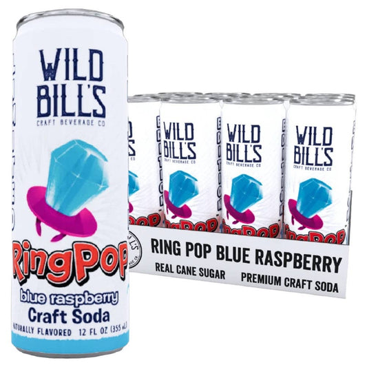 Wild Bill's Ring Pop Blue Raspberry Soda