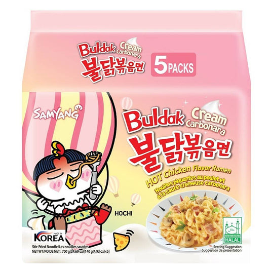 Buldak Spicy Chicken Cream Carbonara Ramen