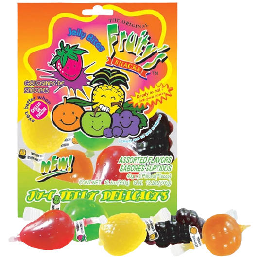 Din Don Fruitys Ju-C Jelly fruit TikTok Candy jello Bag