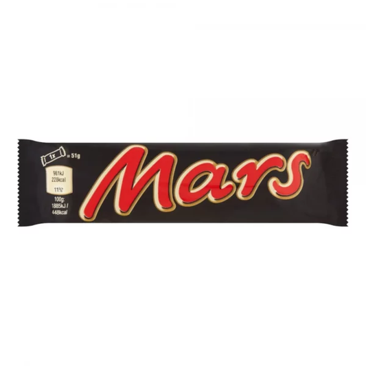 Limited Import - Mars Bar UK, 1.8oz, 40ct Case