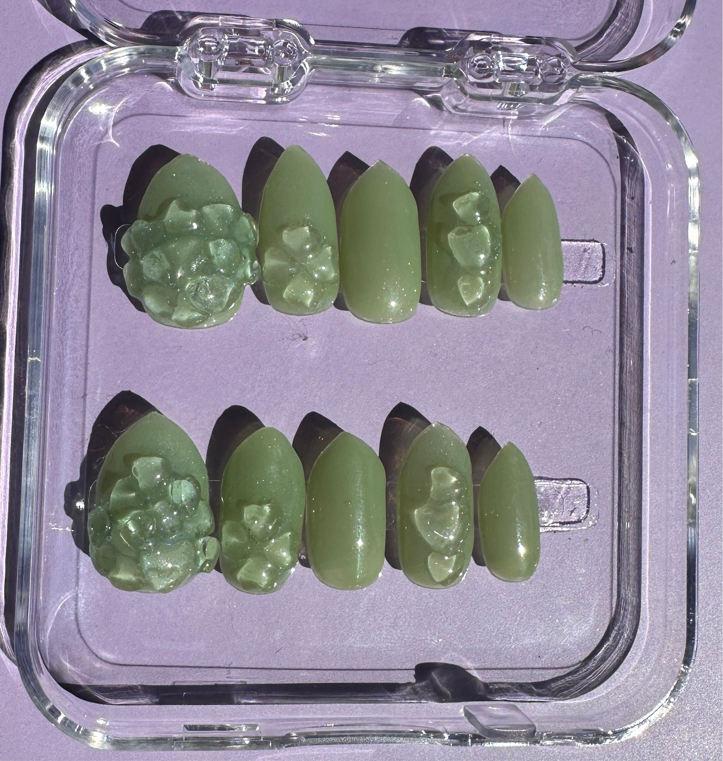 Green Jelly - Press on Gel and Acrylic