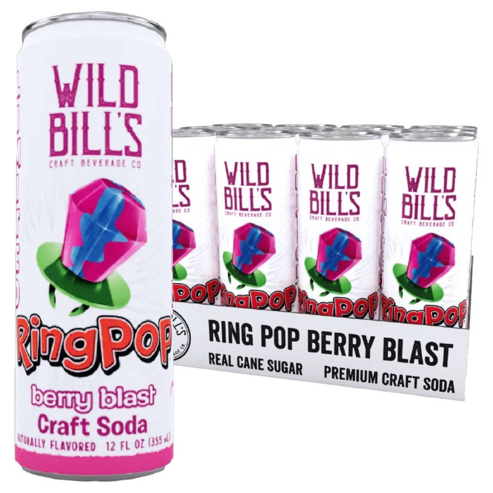 Wild Bill's Ring Pop Berry Blast Soda