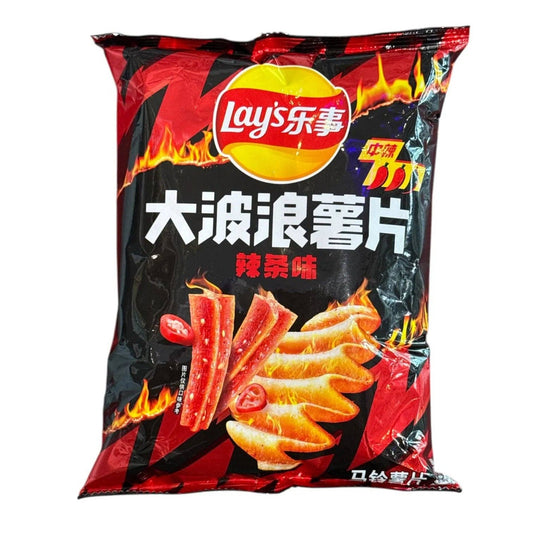 Lays Wavy Chips Spicy Strips (China)