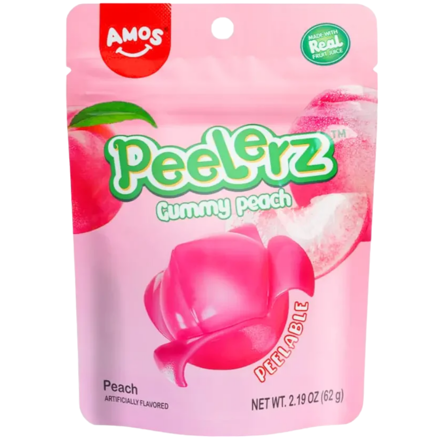 Amos Peelerz Peach 6 oz