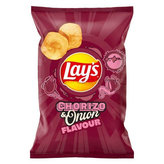 Lay's Chorizo & Onion (130g) (Canada) BIG BAG!