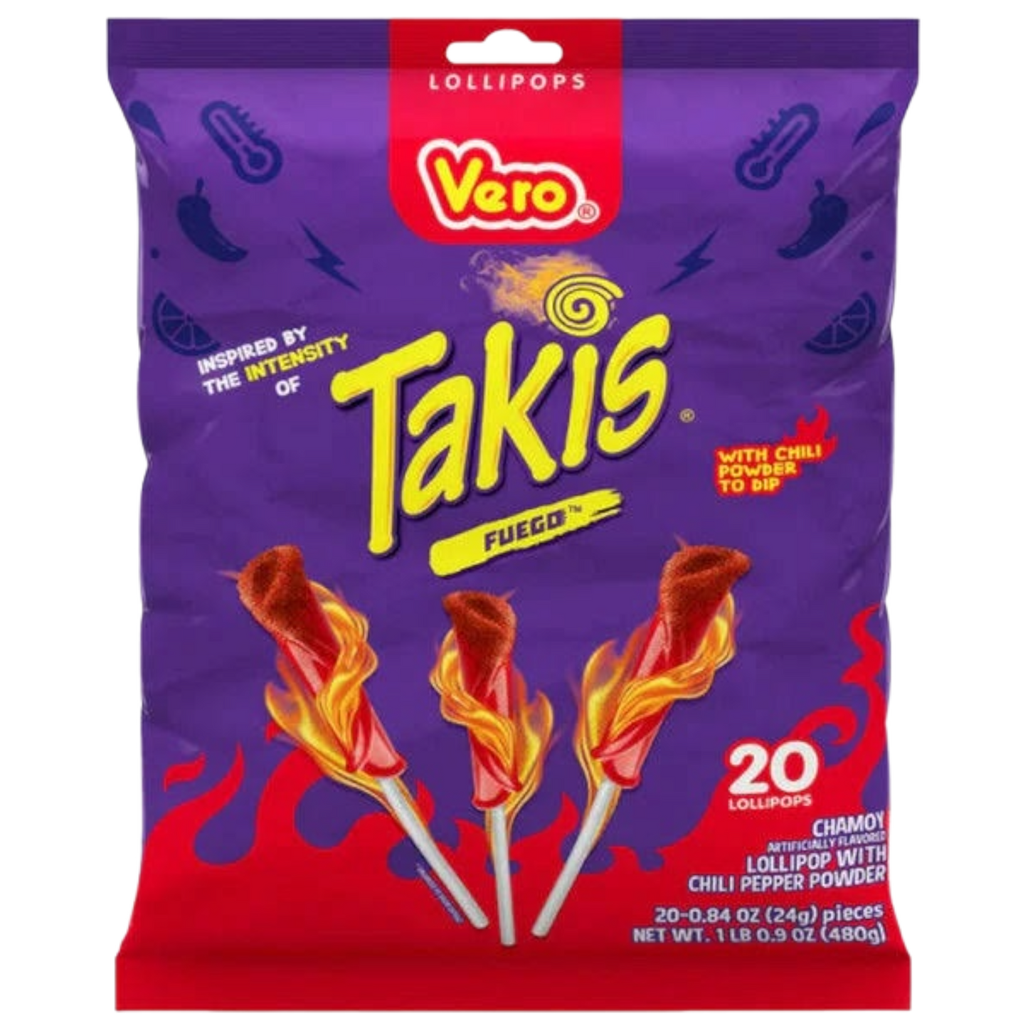 Vero Takis Fuego Lollipop