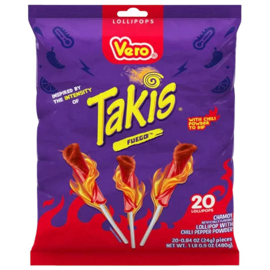 Vero Takis Fuego Lollipop