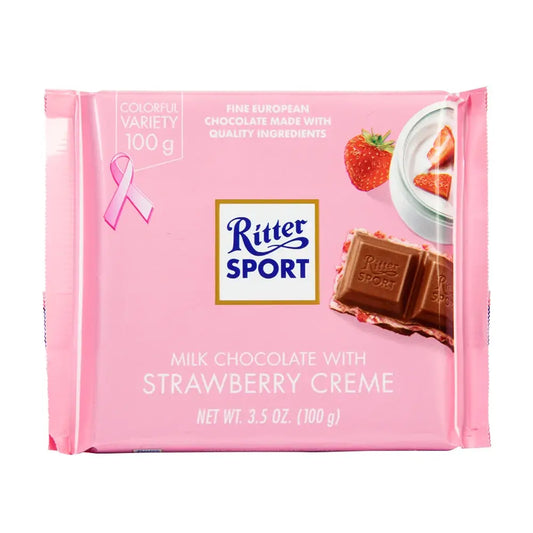 Ritter Sport Milk Chocolate Strawberry Creme