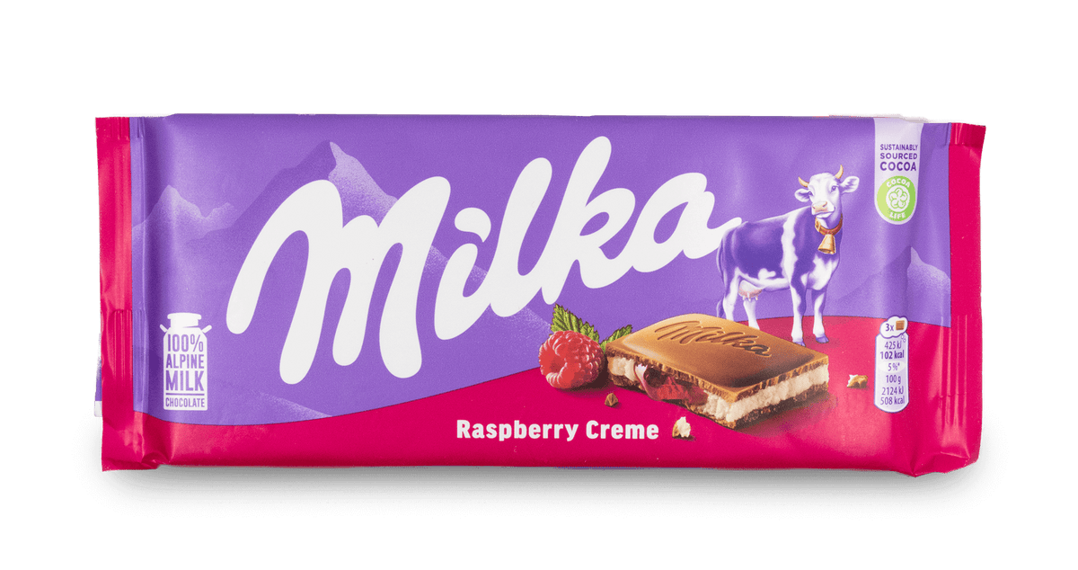 Milka Raspberry Poland Milka Raspberry Creme 100g (European) – MESSYKANDY